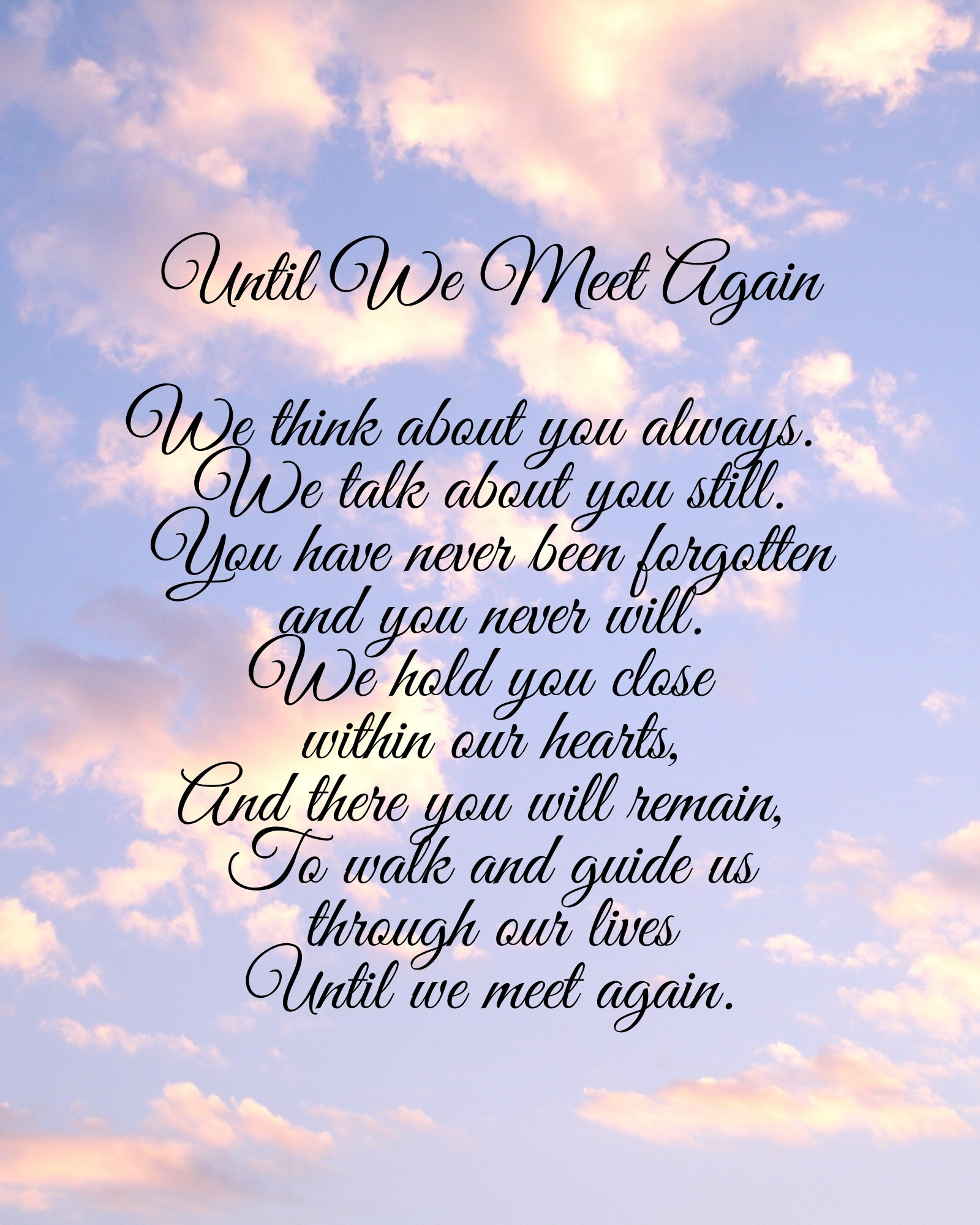 Until We Meet Again Quotes QuotesGram, 58 OFF