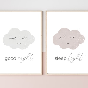 Good Night Sleep Tight Nursery Print, Instant Download, Kids Decor, Kids&#39; Room, Wall Decor, Kids Print, Baby Nursery Prints