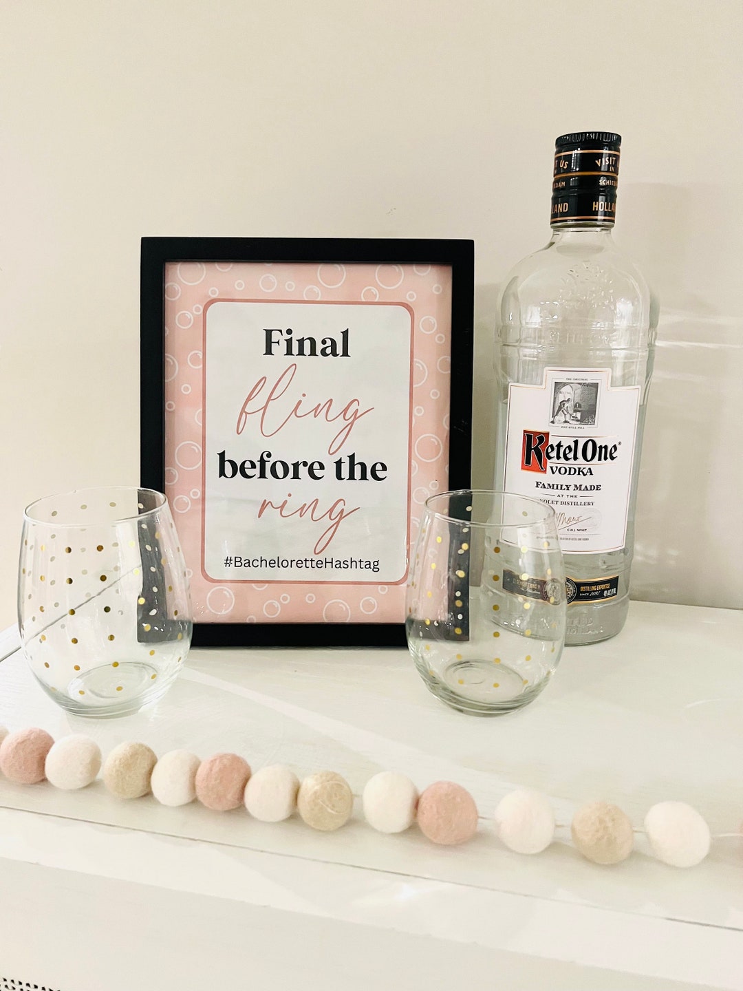 Set of 10 Bachelorette Party Printables, Bubbly Party Champagne Theme ...