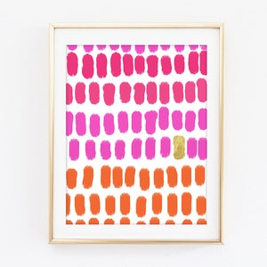 VENTA Bright Pink Gold Fashion Art Print Venta - Arte de pared elegante - Impresiones de arte de pared de galería - Arte de pared de oficina - Impresiones de arte de oro con brillo bonito