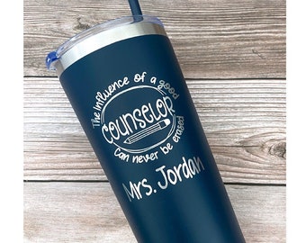 School Counselor Gift, School Counselor Tumbler, Personalized Counselor Gift, Teacher Appreciation Week, Back to School, End of Year