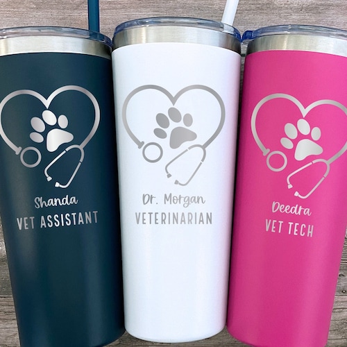 Veterinarian Gift Personalized Veterinarian Tumbler Vet Tech Etsy