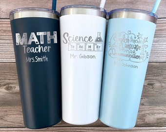 Math Teacher Gift, Science Teacher Gift, English Teacher Gift, History Teacher Gift, Spanish Teacher Tumbler, Art Teacher Tumbler