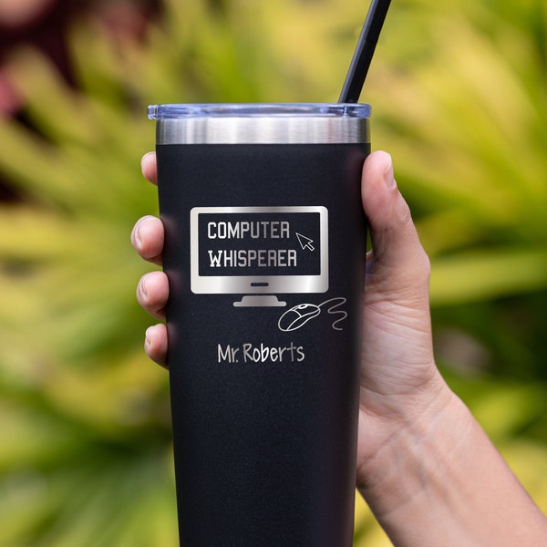 Computer Teacher Gifts, Programmer Gift, IT Guy, Computer Science Teacher, Computer Lab, Computer Tech Tumbler, Information Technology Gifts