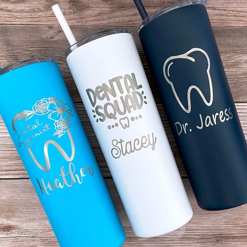 Dental Assistant Tumbler Personalized Dental Hygiene Gift Etsy