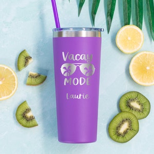 Girls Trip Tumbler - Personalized Vacation Tumbler - Family Vacation Cups - Travel Tumbler - Skinny Tumbler - Elegant Custom Wine Glass