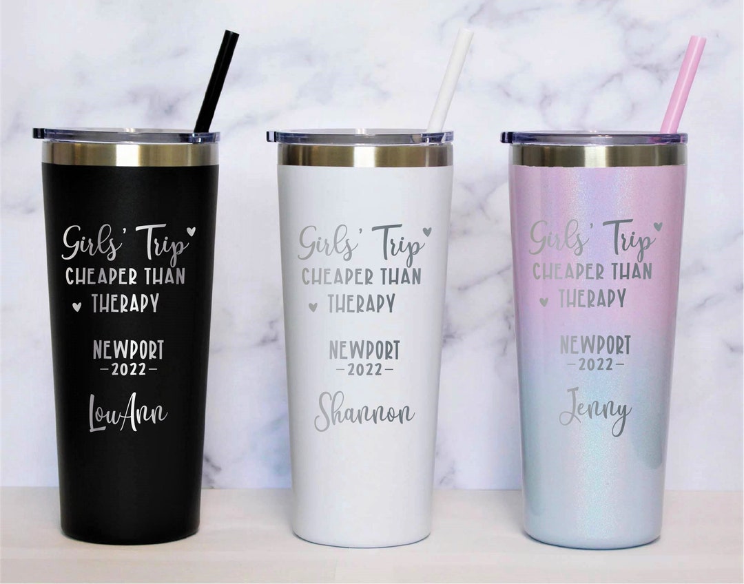 Girls Trip Cheaper Than Therapy, Girls Weekend Gift, Girls Trip Tumbler ...