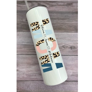 Mom Gift Personalized, Mama Tumbler, Mothers' Day Gift, Mom Tumbler with Kids Names, Leopard Mom Tumbler, Personalized Gift for Mom