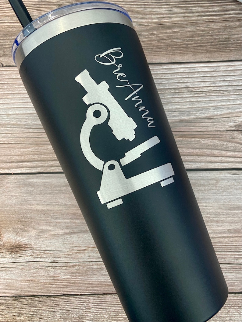 Personalized Lab Tech Tumbler Lab Tech Gift Laboratory Etsy