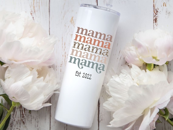 Custom Personalized Floral Mama With Name(s) 20oz Tumbler | SUBT60 – My Hero Creations