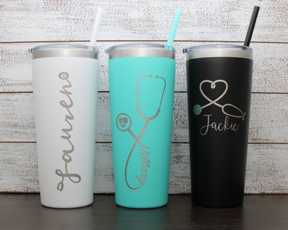 Download Nurse Tumbler Personalized Nurse Gift Stethoscope Rn Nurse Etsy