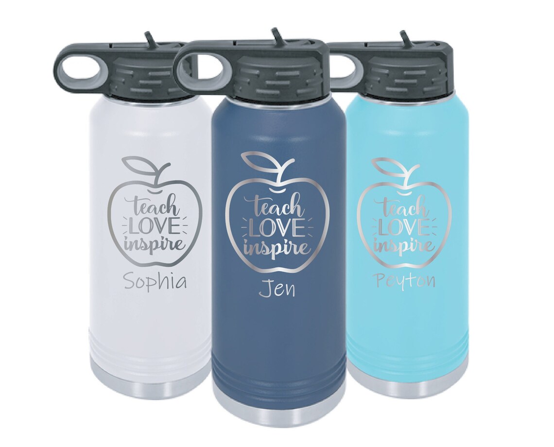 Teacher Gift Teacher Water Bottle Personalized Teacher Etsy Canada