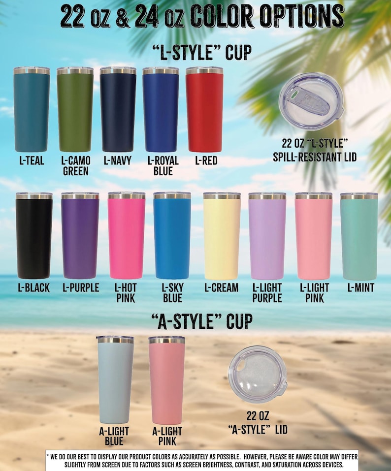 Personalized Palm Tree Vacation Tumbler: Engraved Stainless Steel, Bachelorette Gift image 11