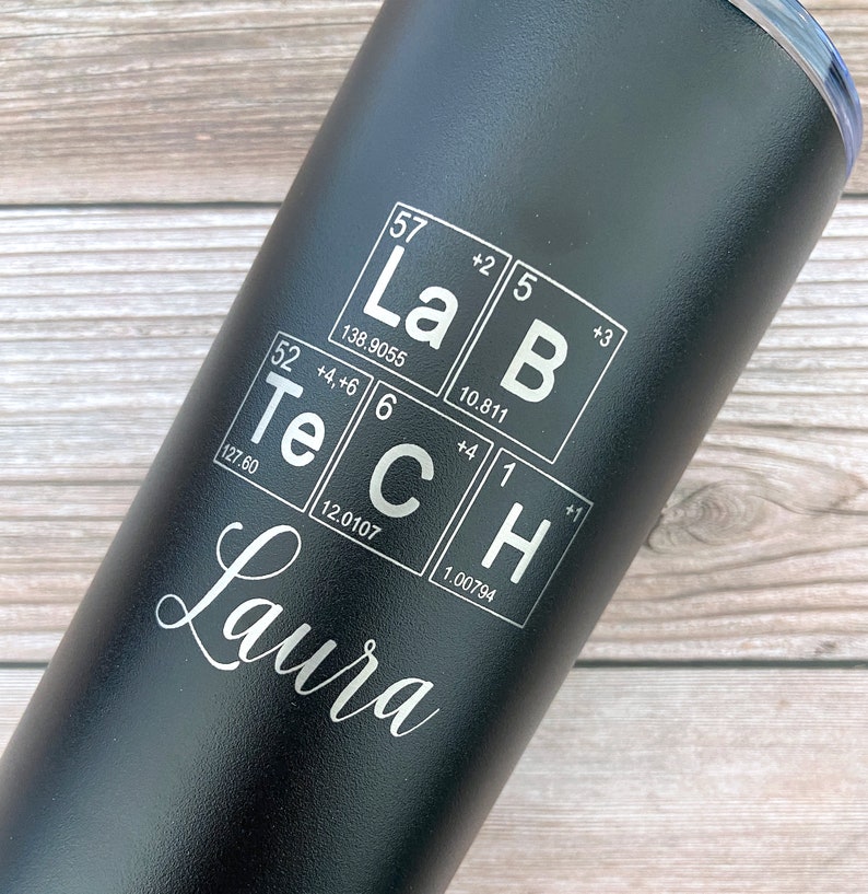 Personalized Lab Tech Tumbler Lab Tech Gift Laboratory Etsy