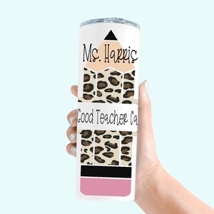 Personalized Teacher Tumbler: Stainless Steel, Double-Walled 20 oz