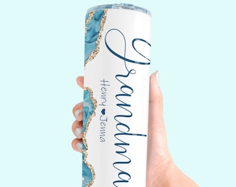 Personalized Grandparent Tumbler: Grandkids Names, Stainless Steel