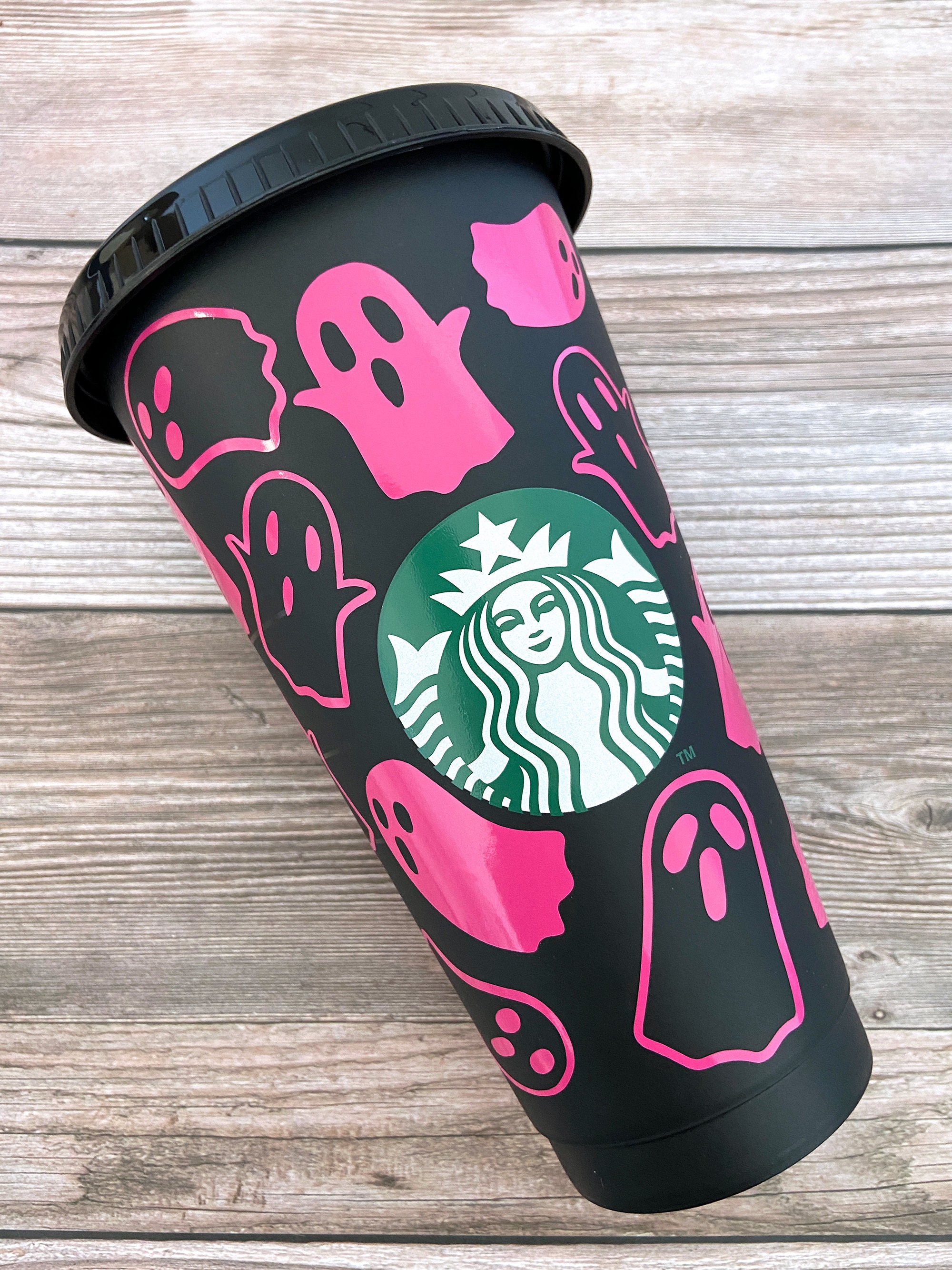 Ghost Cup Spooky Glow in the Dark Cup Halloween Starbucks Cup Halloween Cup  Glow in the Dark Gift Venti Cold Cup Halloween 