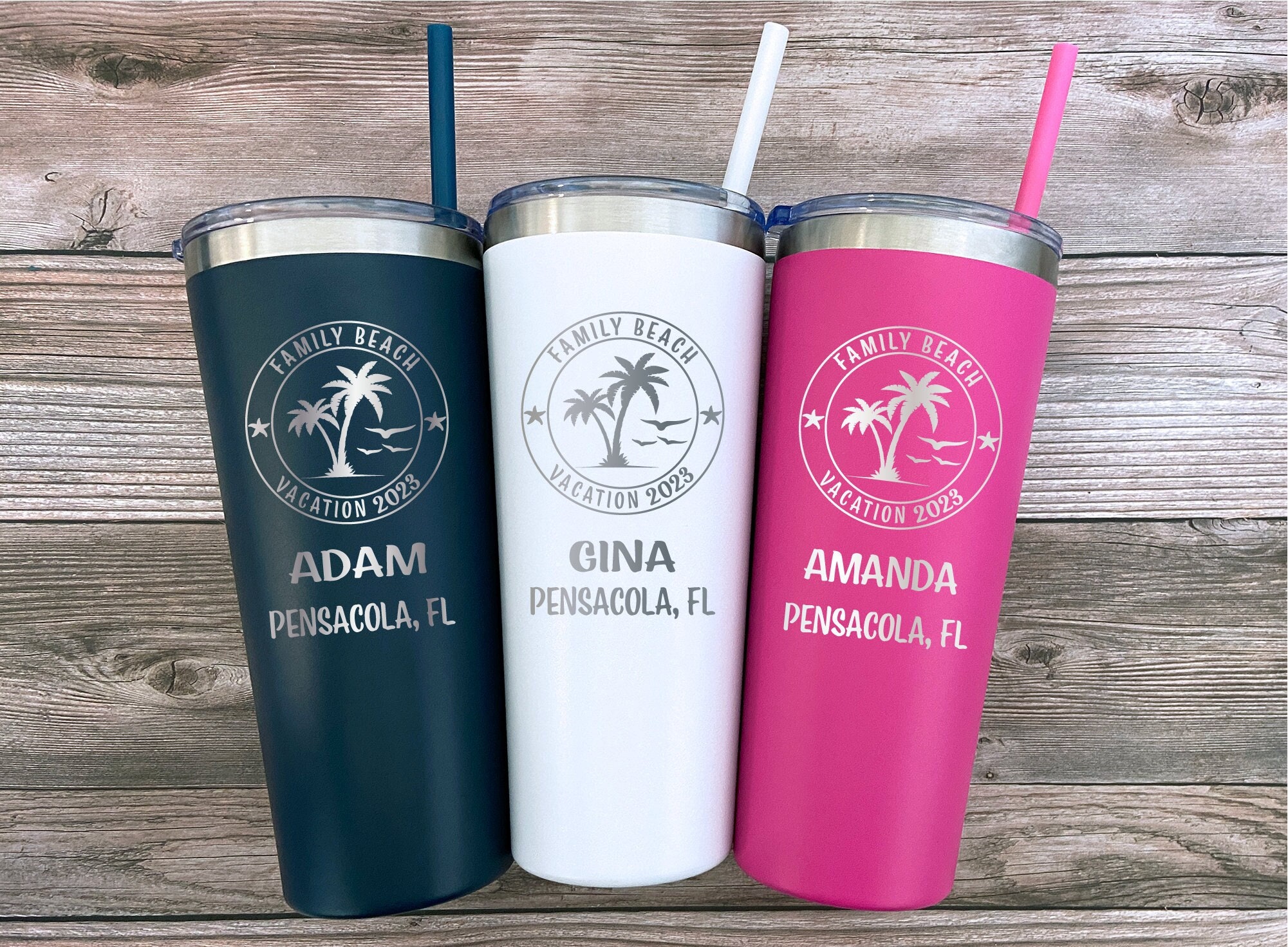 Personalized beach birthday cups, drink up beaches, bulk tumblers –  Factory21 Store