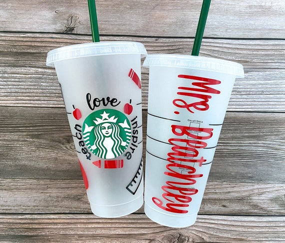 The Best Custom Starbucks Cups for Teachers - We Are Teachers