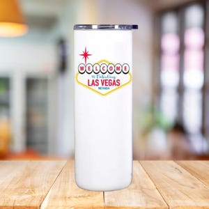 Personalized Vegas Trip Tumbler: Stainless Steel, Double-Walled