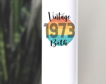 1973 Birthday Wine Tumbler: Vintage Stainless Steel Gift