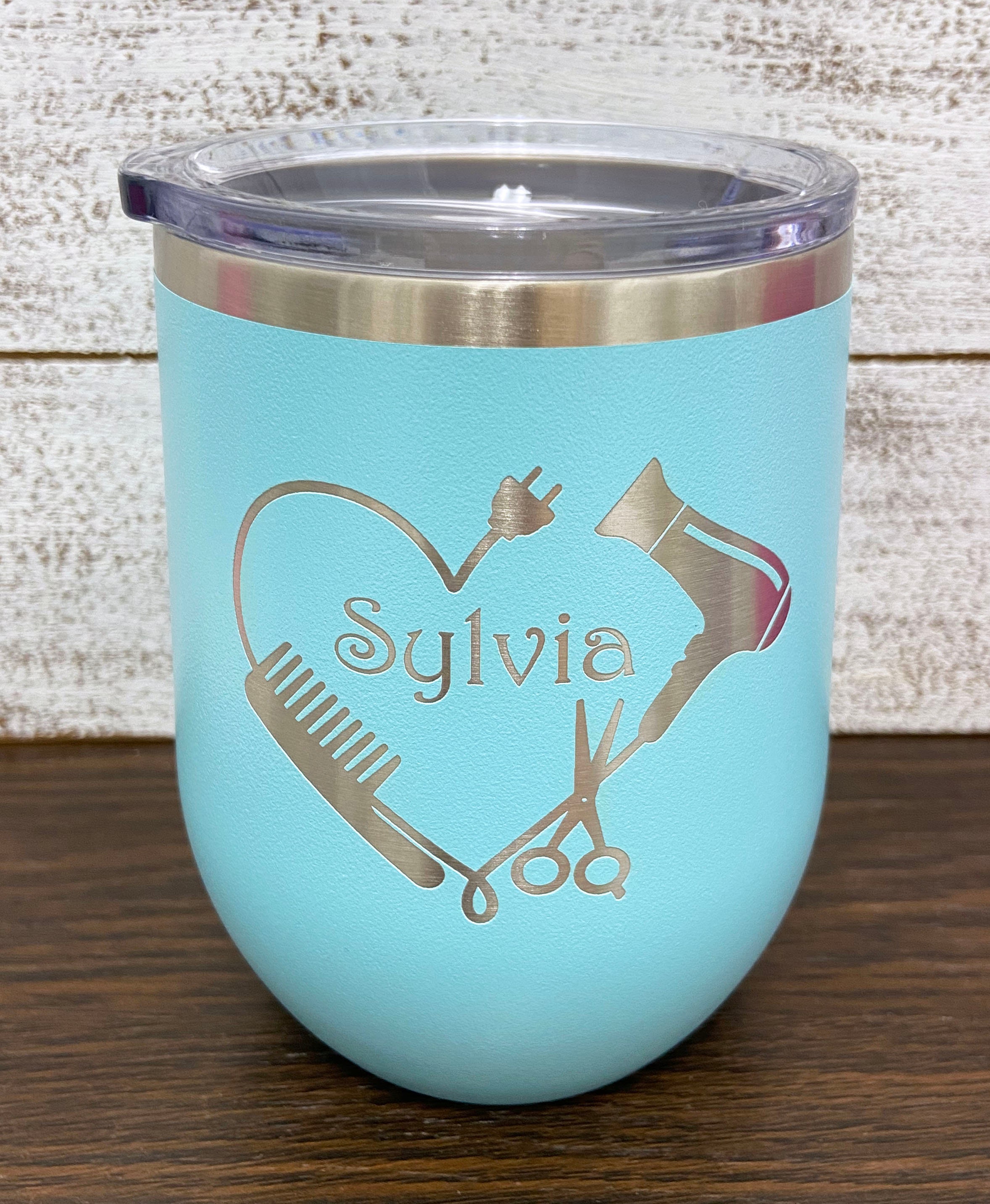 Hairdresser Wine Tumbler Hairdresser Gift Personalized Etsy