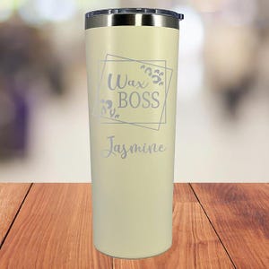 Esthetician Gift: Personalized Laser Engraved Stainless Steel Tumbler
