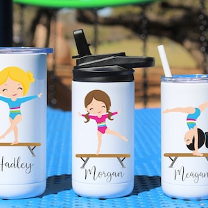 Gymnastics Water Bottle Personalized, Gymnastics Gifts, Gymnastics Tumbler for Girls, Gymnast School Water Bottle, Gymnastics Gifts