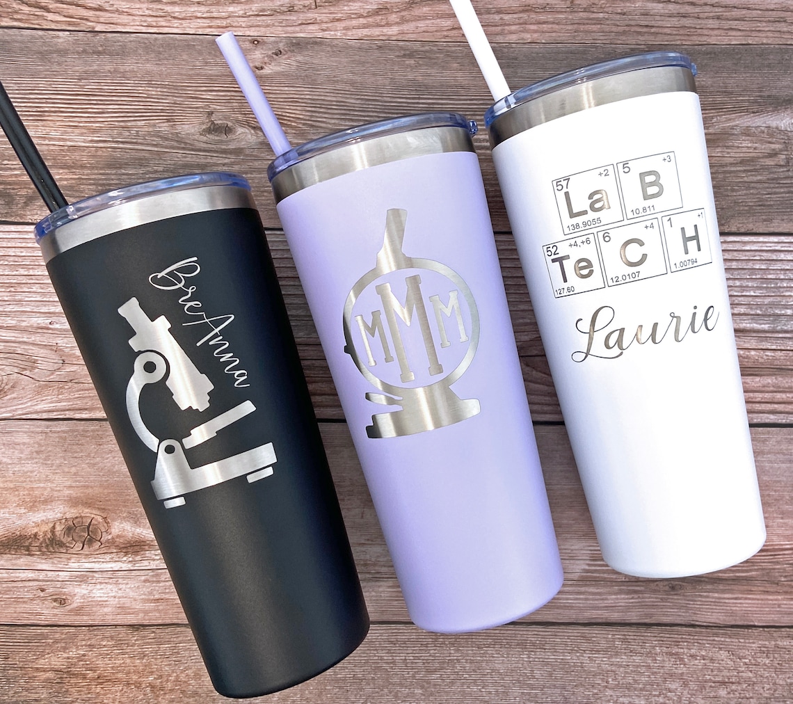 Personalized Lab Tech Tumbler Lab Tech Gift Laboratory Etsy
