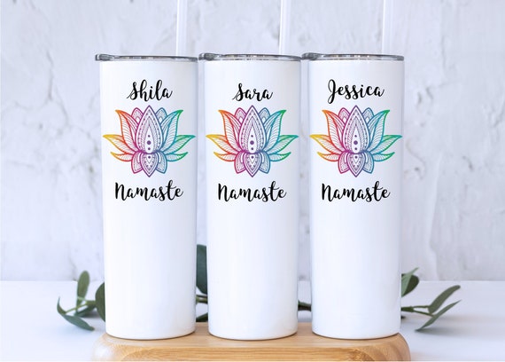 Yoga Gifts Personalized, Yoga Tumbler for Yogi, Yoga Teacher Cup