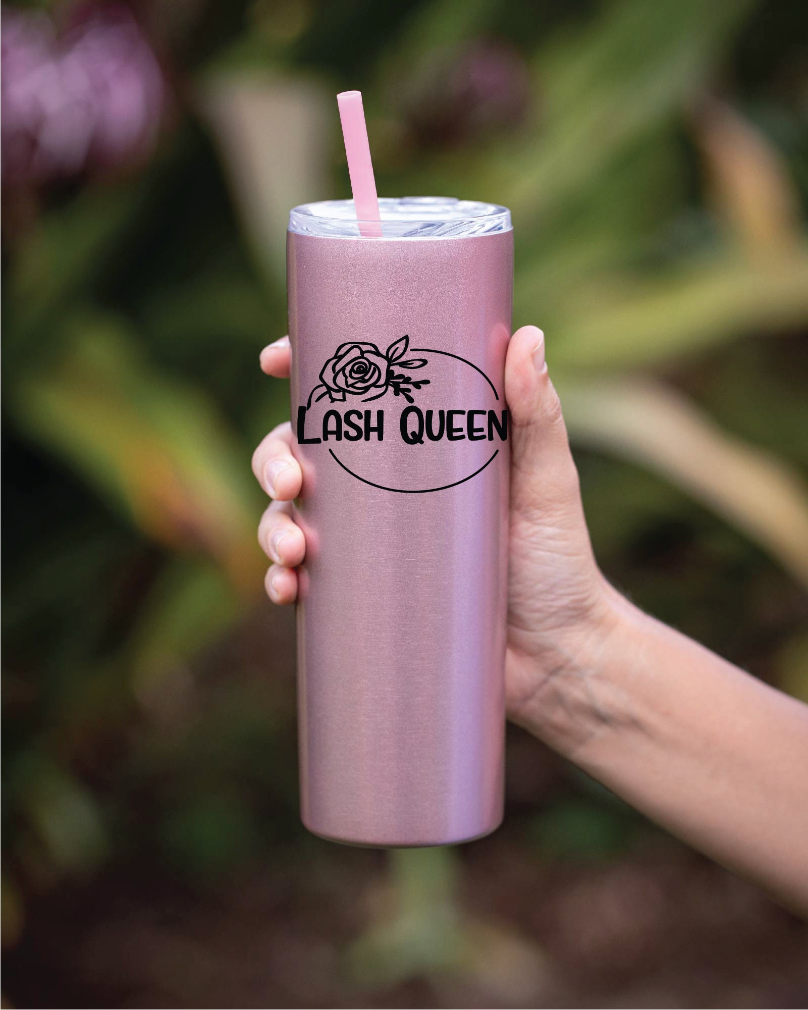 22 Oz Personalized Text Tumbler - Vinyl Decal - Avito