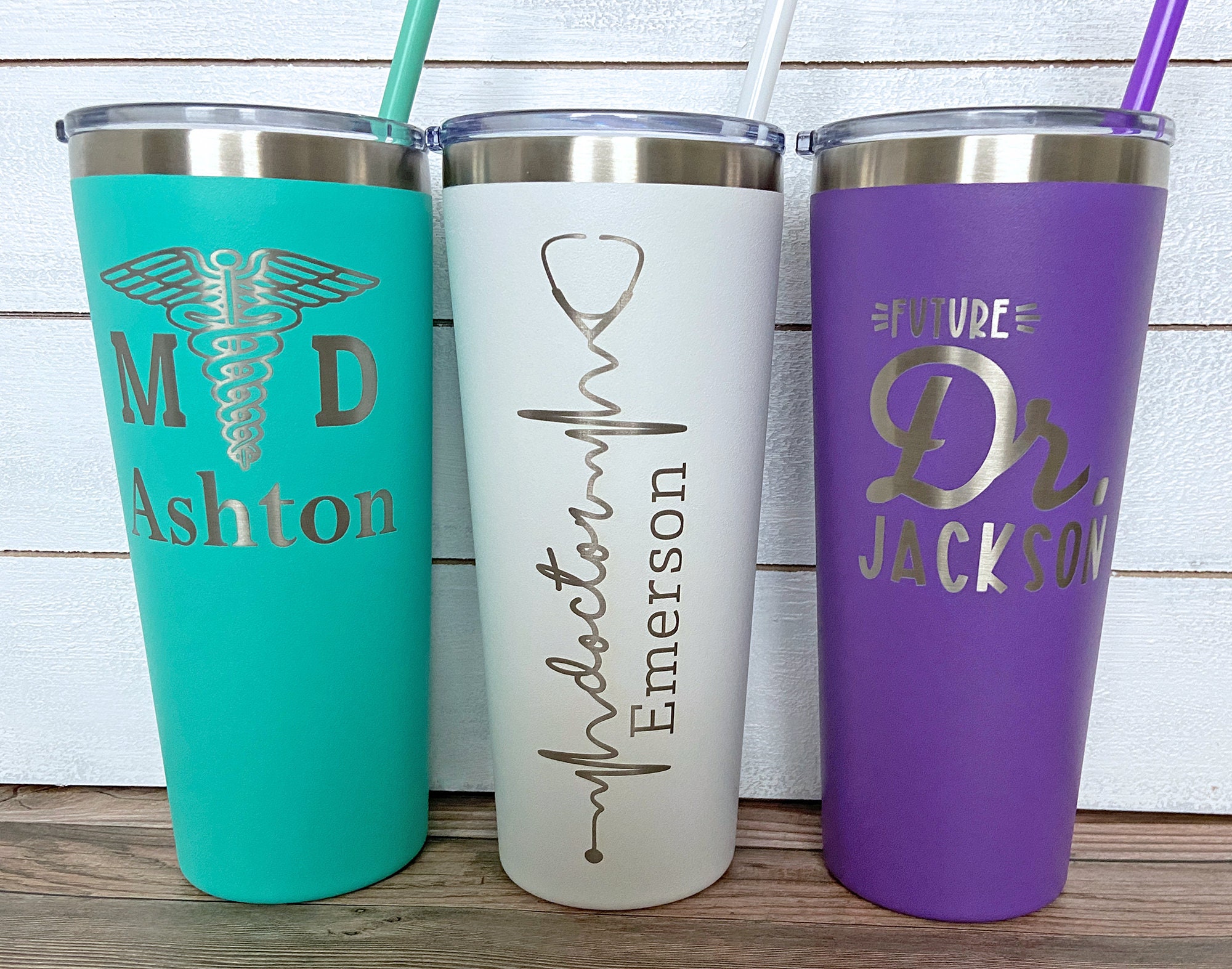 Doctor Gift Personalized Doctor Tumbler Stethoscope Doctor Etsy