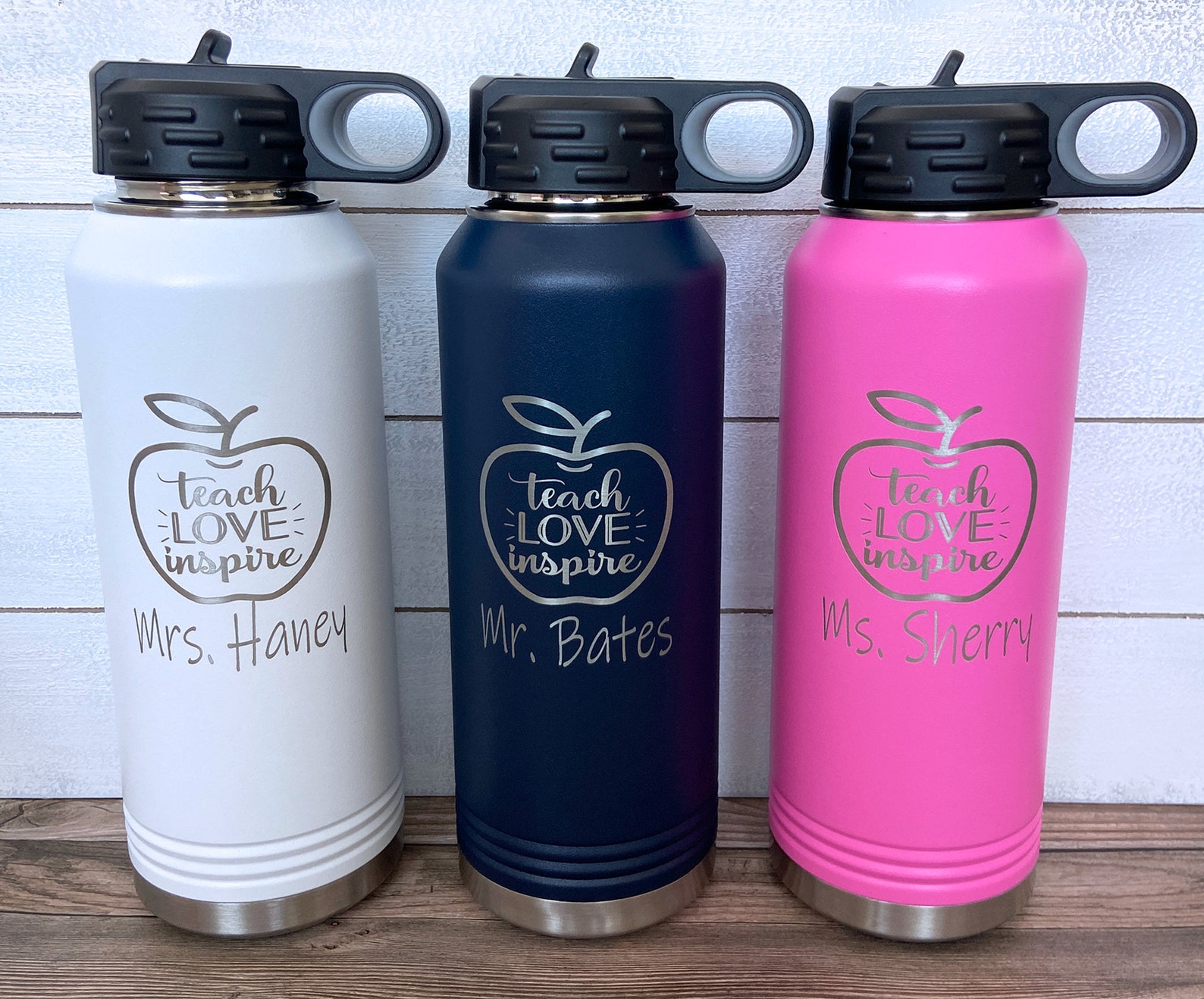 Teacher Gift Teacher Water Bottle Personalized Teacher Etsy