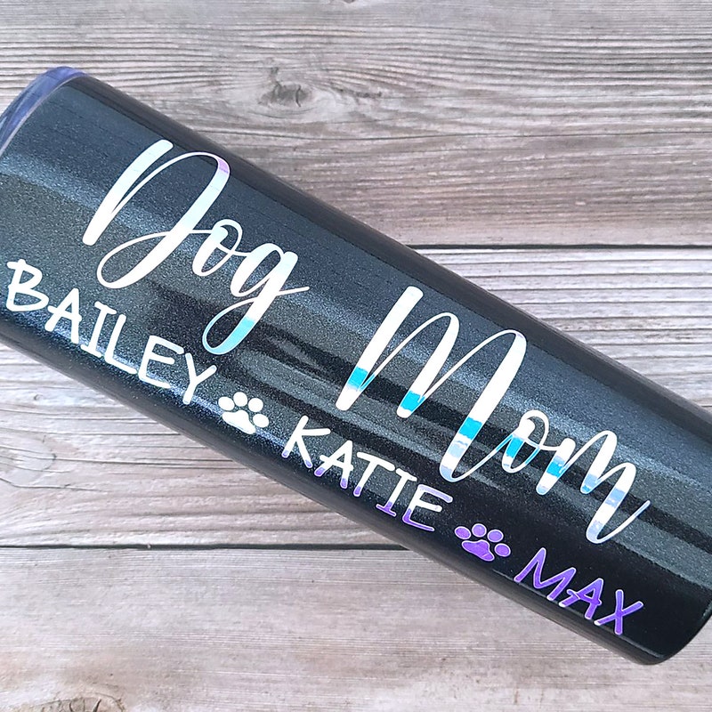 Dog Mom Tumbler | Personalized Gift For Dog Lovers & Pet Owners – Dainty And Dapper Pet Boutique