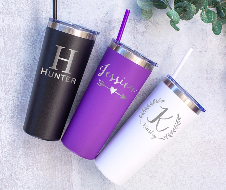 Personalized Tumbler Monogram Tumbler Insulated Tumbler Etsy
