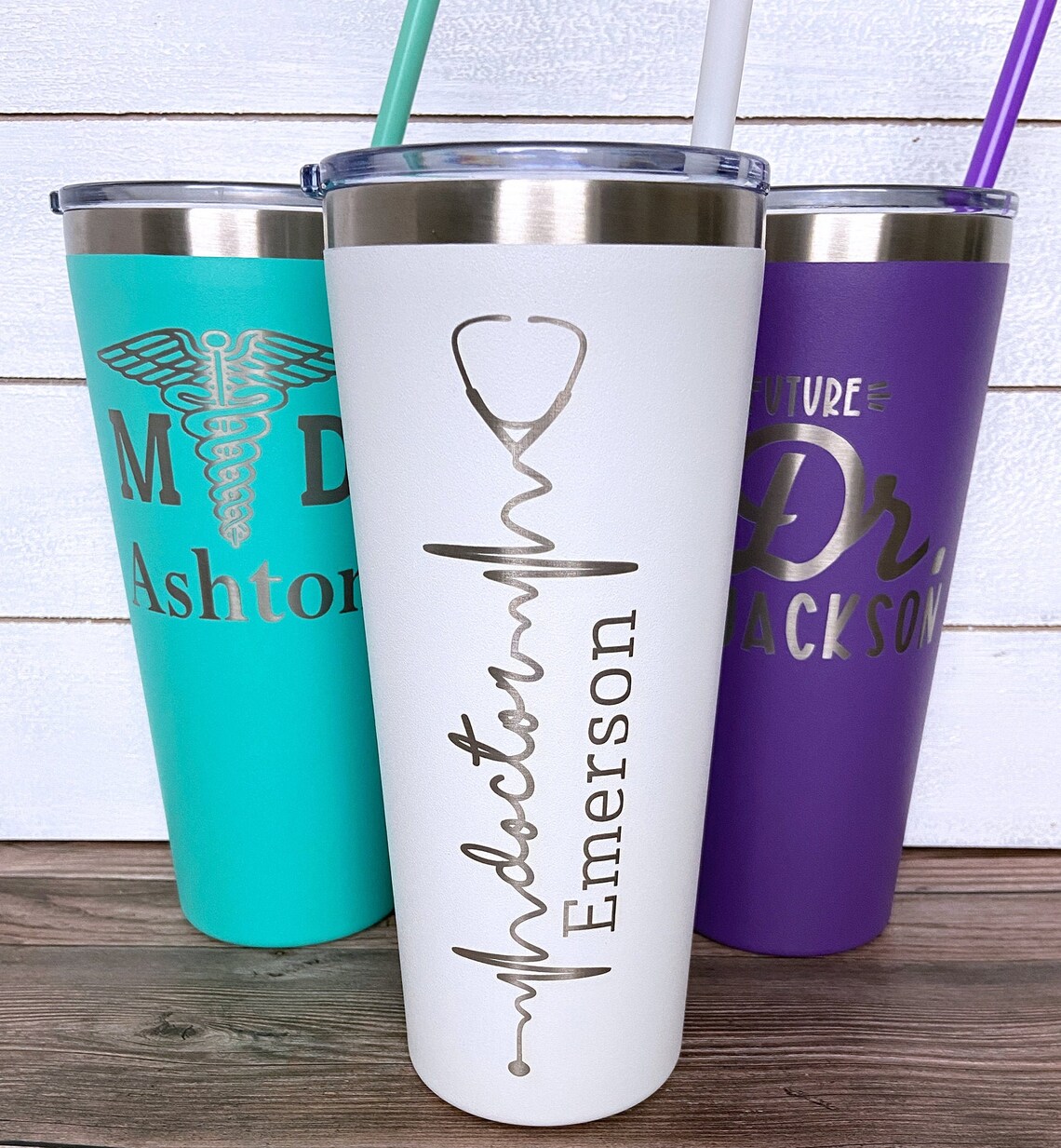 Doctor Gift Personalized Doctor Tumbler Stethoscope Doctor Etsy