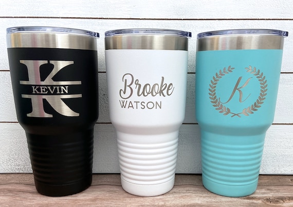 40 oz Handled Snap Lid Tumblers -Mix & Match- Bulk Wholesale Personalized  Engraved or Full Color Print Logo