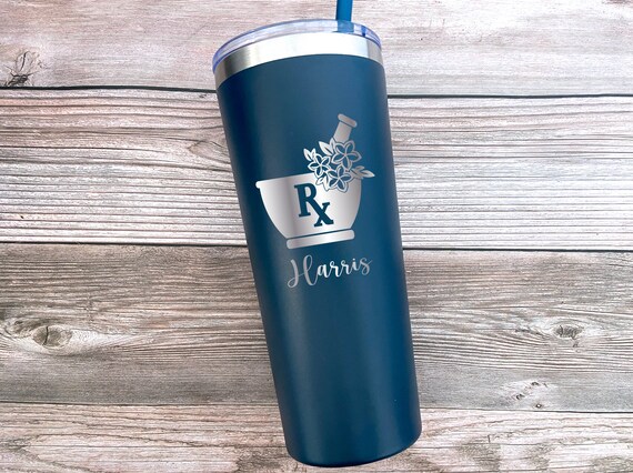 AVITO Personalized Pharmacist Tumbler - 20oz Laser Engraved Pharmacy Gift