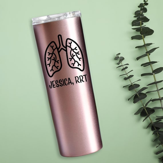 Personalized Respiratory Therapist Tumbler, RT Graduation Gift