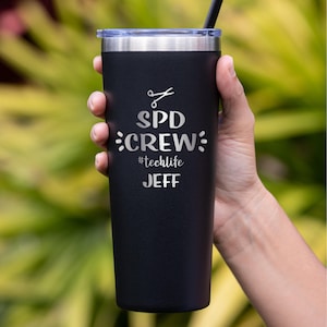 Personalized Sterile Tech Tumbler: Engraved Stainless Steel SPD Gift