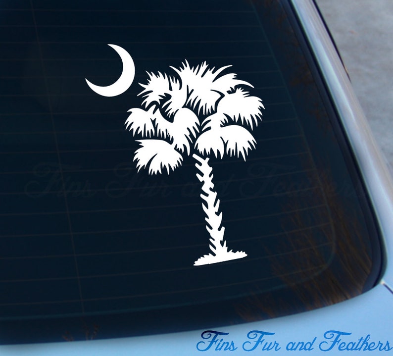 Palmetto Tree Decal South Carolina Sticker SC Carolina Etsy