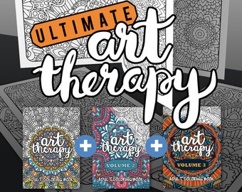 Adult Coloring Book Art Therapy Volume 3 Printable Coloring Book