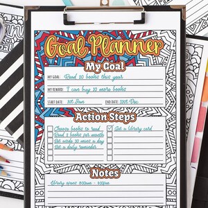 Goal Planner Printable 10 Pack Goal Setting Worksheets to - Etsy