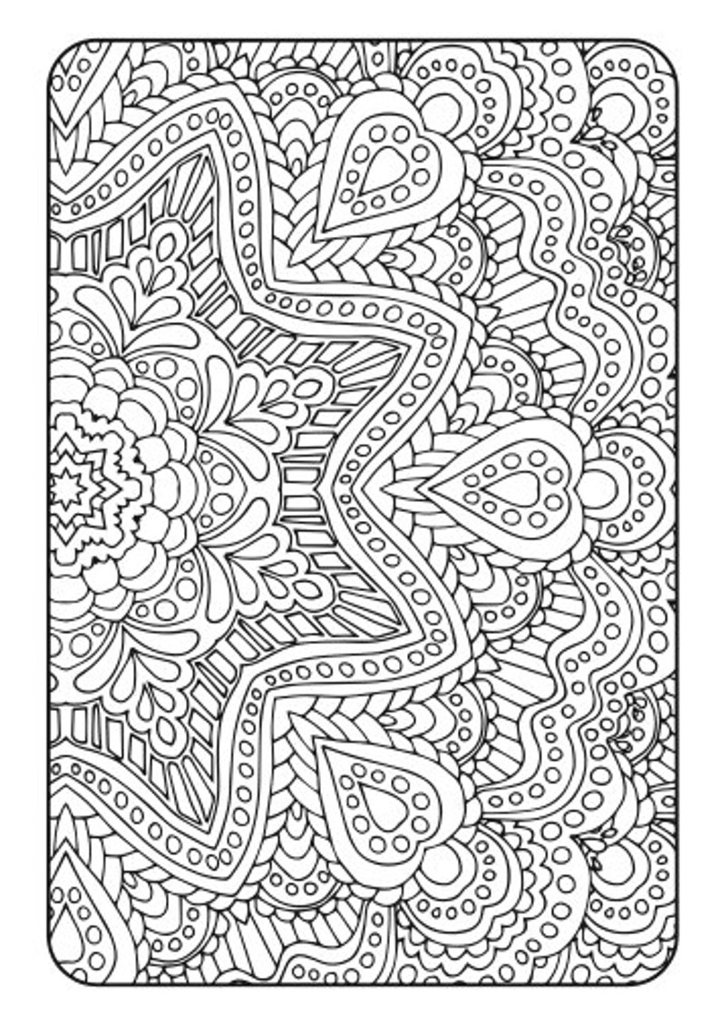 Download Adult Coloring Book Art Therapy Volume 2 Printable PDF | Etsy
