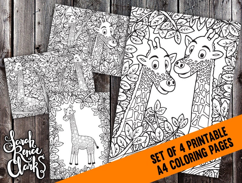 printable coloring pages max 61 off set page detailed giraffe 4x