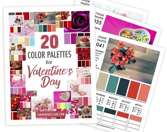 20 Palettes de couleurs pour la Saint Valentin