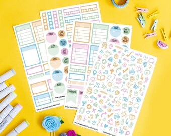 Variety Coloring Sticker Pack printable Digital Only | Etsy