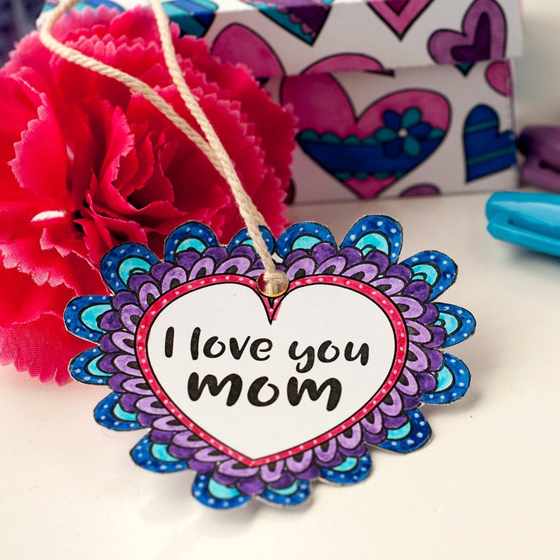 MOM GIFT TAGS Template 8 Mother's Day Printable Gift - Etsy