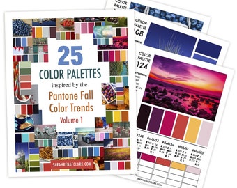 25 Palettes de couleurs inspiré par les tendances de couleur Pantone en automne (Volume 1)