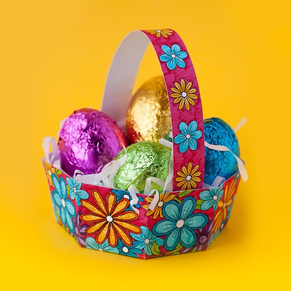 Stampabili Di Cesto Di Pasqua Pack 8 Modello Di Cestino Di Etsy
